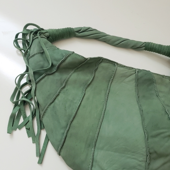 Lucky Brand Fringe Y2K Tassel Hobo Sholder Bag - Picture 4 of 7